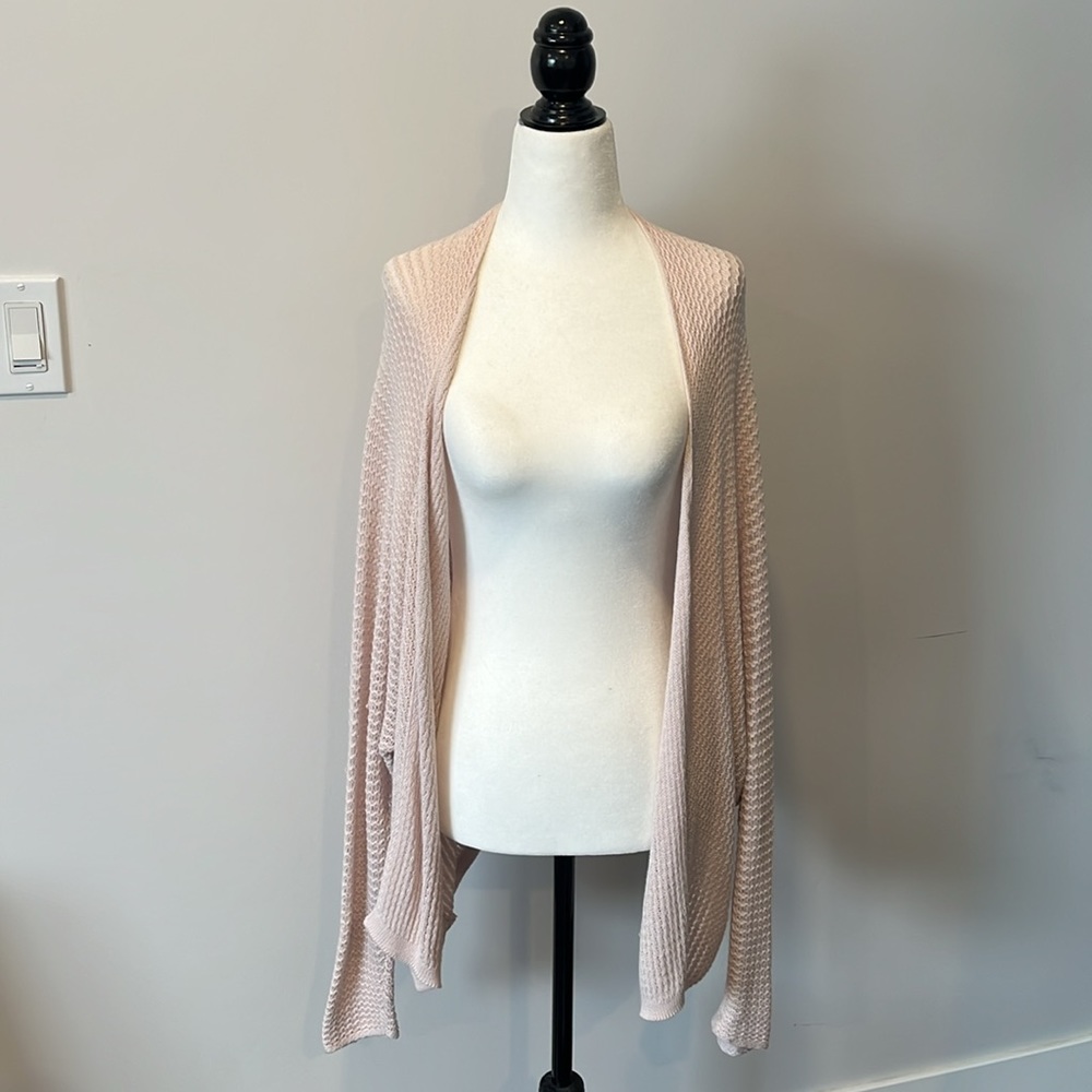 Baby Pink Knit Cardigan or Shall Shrug